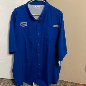 PFG Columbia 
Mens XL 
Royal blue shirt